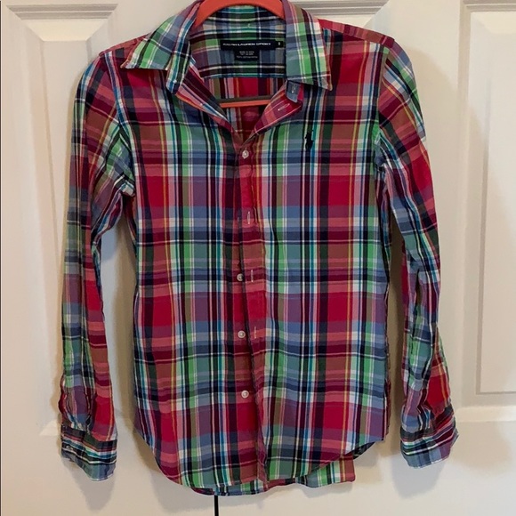 Plaid Ralph Lauren button down - Picture 3 of 7